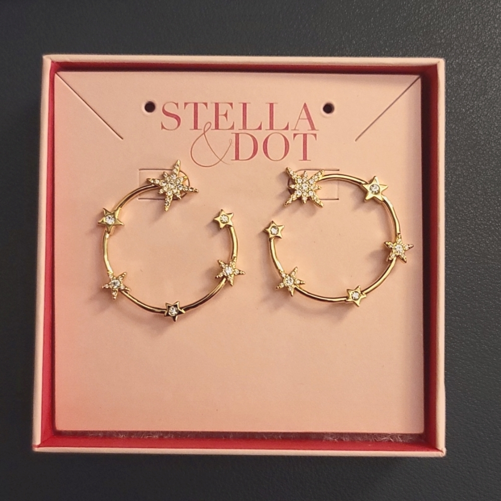 Stella & Dot Star Struck Bypass Huggies NEW IN BOX